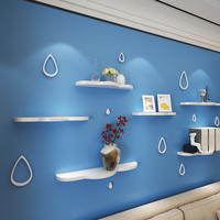 Bibliothèque murale créative en nuage dans la décoration intérieure de la maison étagère flottante Wlall