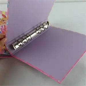 Kertas Cetak Kustom Penutup Keras 3 Folder Binder Cincin untuk Koleksi File (Pabrik)