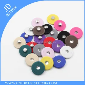 wholesale colorful fashion fabric covered hidden press metal snap button for coat