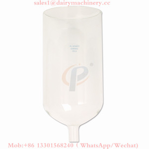 One Line Type Glass Milk Recorder Cow Milking Parlor Jar+ Stimulation Massage System