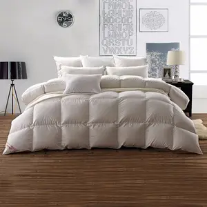 Beddengoed Set Edradones De Algodon Luxe Quilts Wit Hotel Donzen Dekbedden Handgemaakte Eendendons Zachte Sneeuwpop Bedrukte SL-0009