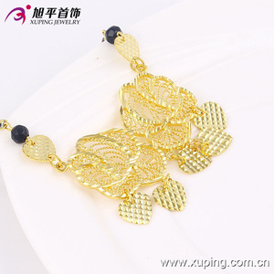 42756 و xuping مجوهرات عصرية سبائك النحاس الزفاف مطلية بالذهب الهندي القلائد - Product Image 4