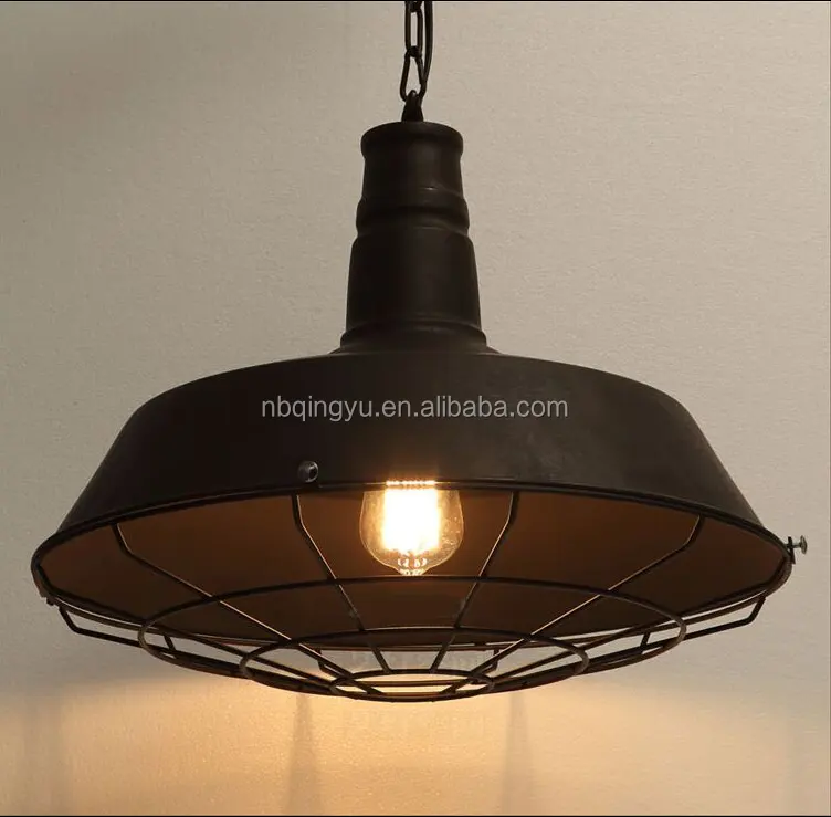 Rústico vendimia lámpara estilo antiguo colgante de luz para la decoración del hogar lámpara de techo de metal