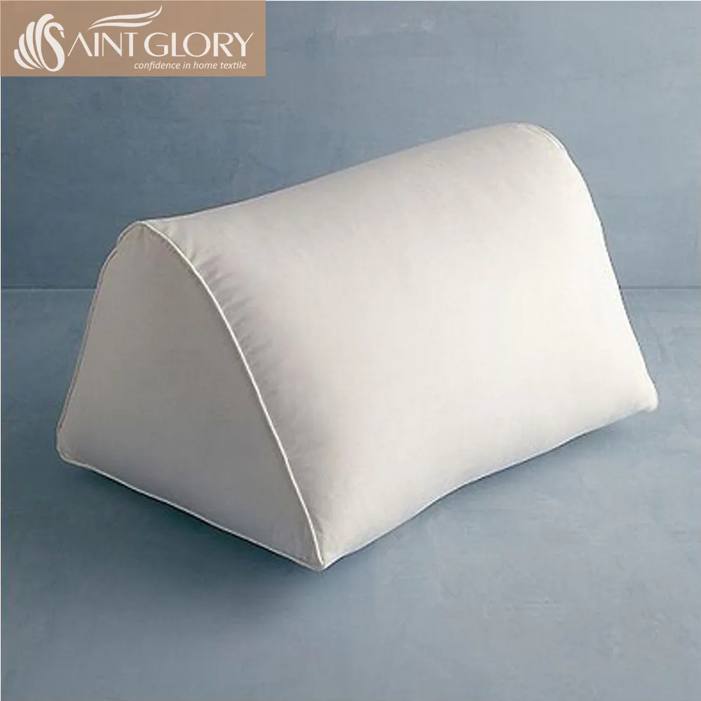 Travesseiro de cunha para leitura, almofada de joelho sem enchimento alternativo respirável para baixo, suporte de cama
