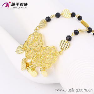 42756 و xuping مجوهرات عصرية سبائك النحاس الزفاف مطلية بالذهب الهندي القلائد - Product Image 3