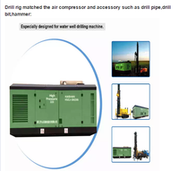 Compresor de Aire de Tornillo Diésel Portátil Kaishan Marca Kszj 18/17 29/23 31/25 con Motor Diésel Yuchai, Refrigeración por Aire, Verde, 19m3/min