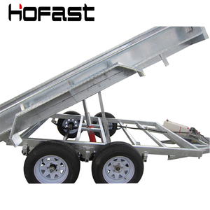 Vente d'usine en Chine <span class=keywords><strong>Remorque</strong></span> à benne basculante hydraulique tandem 8x5 pieds - Product Image 6