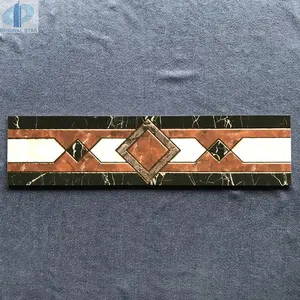 Gouden Borders Tegel Home Improvement Project Decoratieve Keramische Bordertegels Maat 15X60Cm