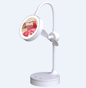 Đèn Bàn LED Gương Trang Điểm Với Quạt Cảm Ứng <span class=keywords><strong>Mini</strong></span>, Đèn Bàn Mờ Với Quạt Cảm Ứng, Đèn Led Sạc Di Động - Product Image 6