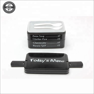 Fiambrera de menú de hoy de 2 capas, caja Bento de plástico para microondas - Product Image 4