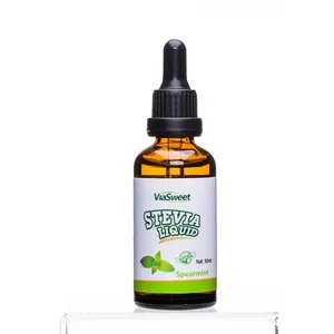 Sweet leaf Stevia lässt flüssiges Stevia in Süßeren fallen