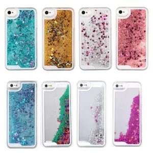 Jesiy Casing Ponsel iPhone 6 6S, Casing Cairan Glitter untuk iPhone 6 6S
