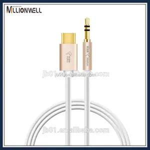 Type-c à 3.5mm audio aux câble mâle à mâle extension câble Casque Jack pour LG Macbook