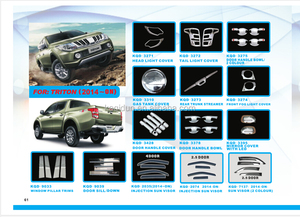 Precio al por mayor L200 2015 <span class=keywords><strong>Mitsubishi</strong></span> Triton cabeza ligera cubierta de la lámpara de cabeza accesorios para <span class=keywords><strong>Mitsubishi</strong></span> L200 - Product Image 5