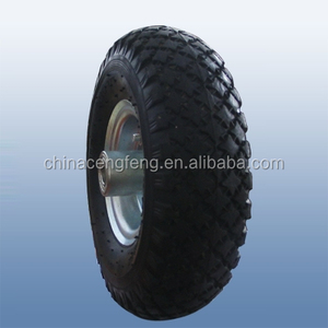 12 inch Wheelbarrow Wheel Flat Free Tire 350-8 PU Foam Rubber Wheels