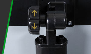 铝框钢底座银灰色/黑色落地展示架，用于菜单海报，1.05米可调节高度，适用于餐厅 - Product Image 3