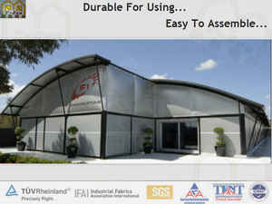 PVC transparent structure de durée de alu double plancher 10 x 10 <span class=keywords><strong>belvédère</strong></span> à la vente avec pas de poteaux intérieurs - Product Image 3