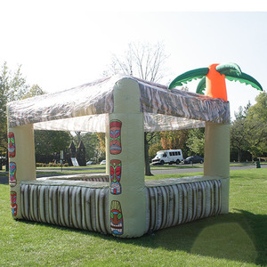 Barre gonflable portative de <span class=keywords><strong>tiki</strong></span> avec des paumes pour le <span class=keywords><strong>bar</strong></span> extérieur de bière de plage de bière d'été - Product Image 3
