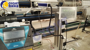 Marquage des numéros de série sur les tuyaux en HDPE/PE/PVC/PPR/PP par imprimante laser volante CYCJET - Product Image 4