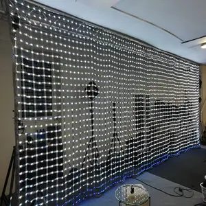 Pixel Pitch 40Mm, 50Mm Lembut Outdoor Led Mesh Pixel Layar