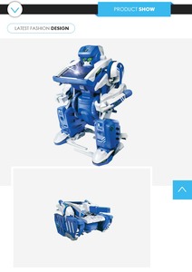 China top ten selling products self-assembling educational toys solar robot toy for children - Product Image 2