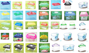 Poignée couvercle En Plastique Tortue de Réservoir De Poissons Portable Crabe Cage pour aquarium - Product Image 5