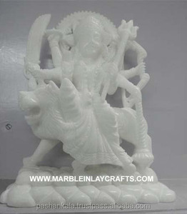 Estatuas de Durga Mata, mármol blanco - Product Image 1