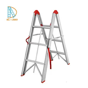 Ladder Step Ladder Aluminium Lightweight Collapsible Folding Step Ladder