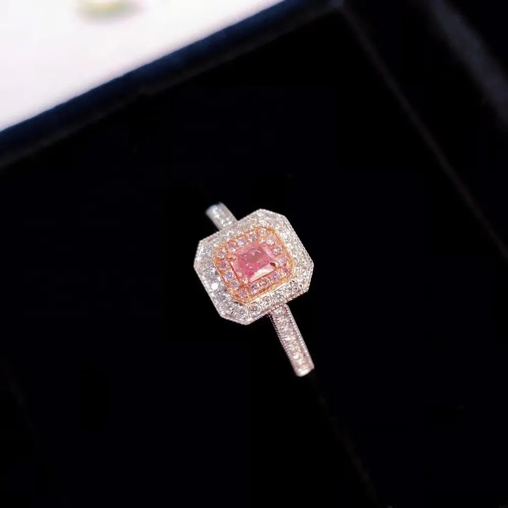 AGL Pink Diamond Natural Diamond Ring Diamond