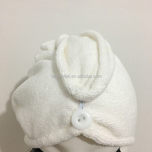 <span class=keywords><strong>Serviette</strong></span> Turban Super absorbant, <span class=keywords><strong>serviette</strong></span> en <span class=keywords><strong>microfibre</strong></span> fait à la main, couleur blanche - Product Image 4