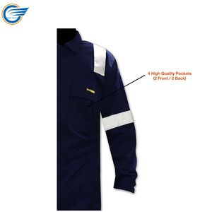 Mens al por mayor mono reflectante de seguridad ropa de trabajo uniformes - Product Image 4