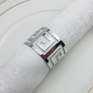 <strong>Cheap</strong> Eco-Friendly Gold Napkin <strong>Rings</strong> with Zigzag Pattern for Party Table Decoration - Product Image 5
