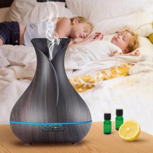 Nuevo Difusor de Aceites Esenciales de Aromaterapia de 400 ml en Oferta, <span class=keywords><strong>Humidificador</strong></span> de Aceites Esenciales con Acabado de Madera, Mini, Económico, de Fábrica China - Product Image 6
