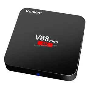 Boîtier TV Scishion V88 Mini 4K Android 7.1 Google Play <span class=keywords><strong>CPU</strong></span> Quad-Core Kdplayer 17.4 TV - Product Image 1
