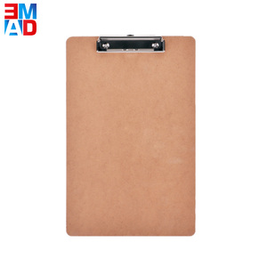 OEM logo personnalisé a3 a4 a5 <span class=keywords><strong>a6</strong></span> pliage écrit MDF bois cradboard porte-papier presse-papiers avec cintre - Product Image 1