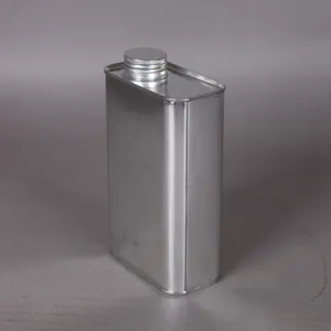 250ml / 500ml / 1 Liter quadratische Öldose mit Schraub deckel und Dichtung