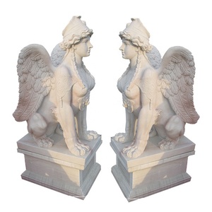 Estatua de <span class=keywords><strong>Esfinge</strong></span> de Piedra Antigua en Venta, Estilo Griego - Product Image 1