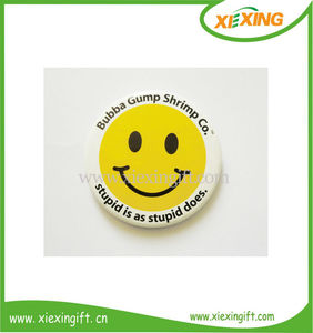 pin de seguridad personalizado <span class=keywords><strong>sonrisa</strong></span> de <span class=keywords><strong>la</strong></span> cara tela de hojalata divisa - Product Image 1