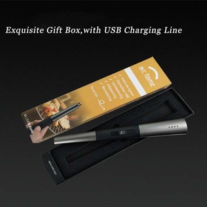 Isqueiro eletrônico à prova de vento, popular, sem chama, isqueiro usb, recarregável, com display de indicador - Product Image 3