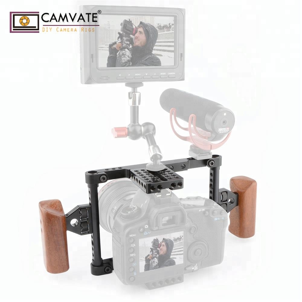 Camvate деревянная рукоятка видео DSLR камеры стабилизатор