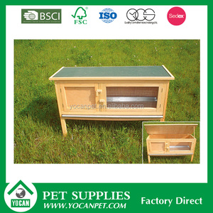 Outdoor Wood handmade rabbit hutch with covers - Product Image 1