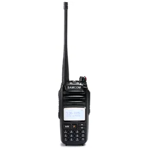 모조리 안테나 무선 송수신기-SAMCOM CP-810 10w 듀얼 디스플레이 양방향 라디오 전문 트랜시버