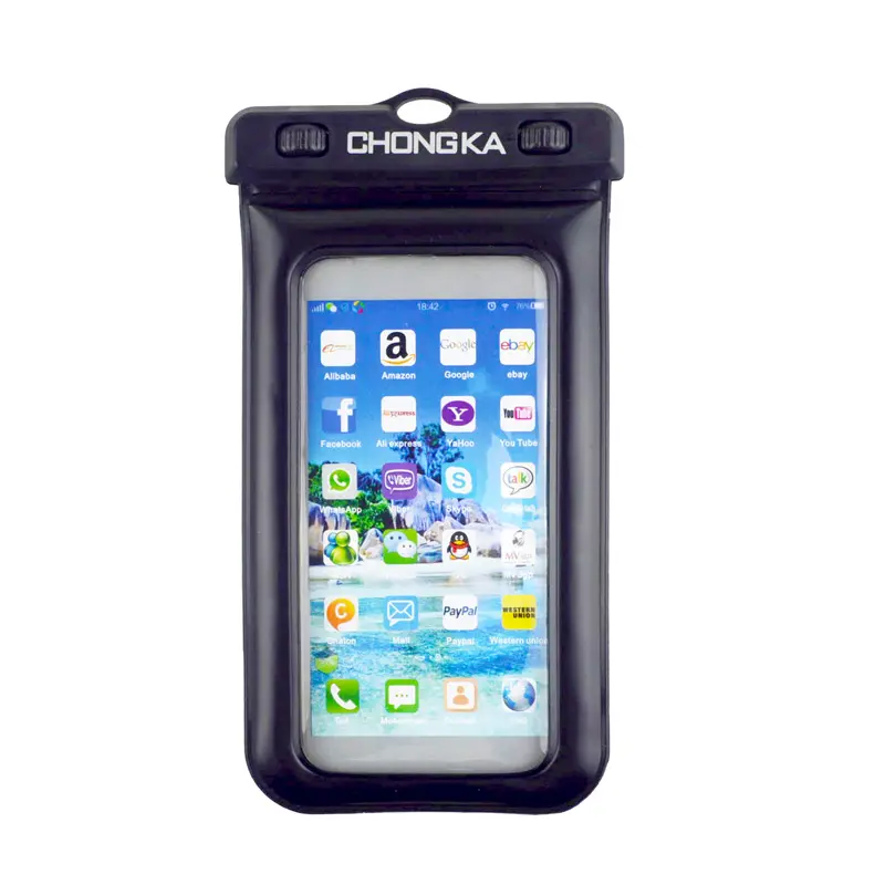 Custom Floating 100% waterproof dry phone bag for Swimming