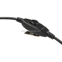 Casque filaire à conduction osseuse à réduction de bruit pour centre d'appels et talkie-walkie