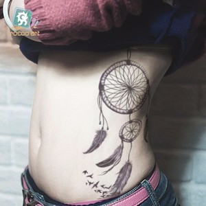 Impermeabile moda temporanea Dreamcatcher tatuaggio falso manica del braccio tatuaggi Design per uomo e donna borsa sigillata o personalizzata - Product Image 2