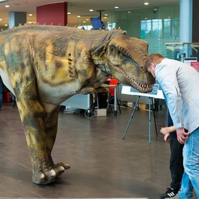 Oa6359 fantasia realista de dinossauro, tamanho de vida