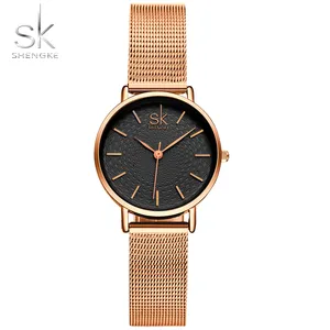 SK New Fashion Brand Women Golden Wrist Watches MILAN Street Snap Luxury Female Jewelry Quartz Clock Ladies Wristwatch