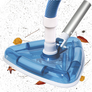 Accessoires de nettoyage de spa de piscine de luxe Brosse de tête d'<span class=keywords><strong>aspirateur</strong></span> <span class=keywords><strong>avec</strong></span> nettoyeur transparent <span class=keywords><strong>triangulaire</strong></span> pivotant - Product Image 1