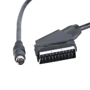 Din 10 Pin Mini Jack Av Konektor Jumper Pria 7/8 1/2 Db9-Pin 9 8 5 Scart untuk Kabel Displayport