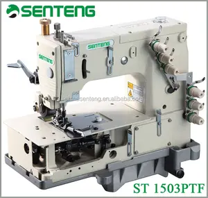 ST 1503 PTF 3 aguja doble cama plana aguja multi vuelta costura máquina de coser industrial